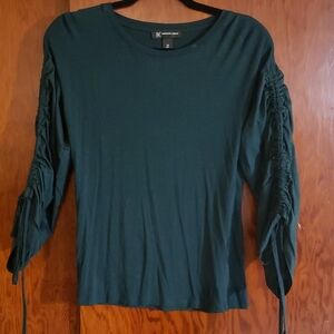 INC International Concepts Dark Green Long Sleeve Top